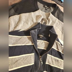 3 Sweaters Guess Express INC Grey Bundle